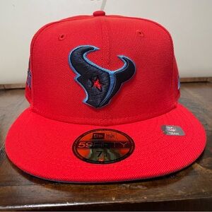 Houston Texans NFL New Era Omaha 59FIFTY Fitted Hat Cap Size 7 1/4